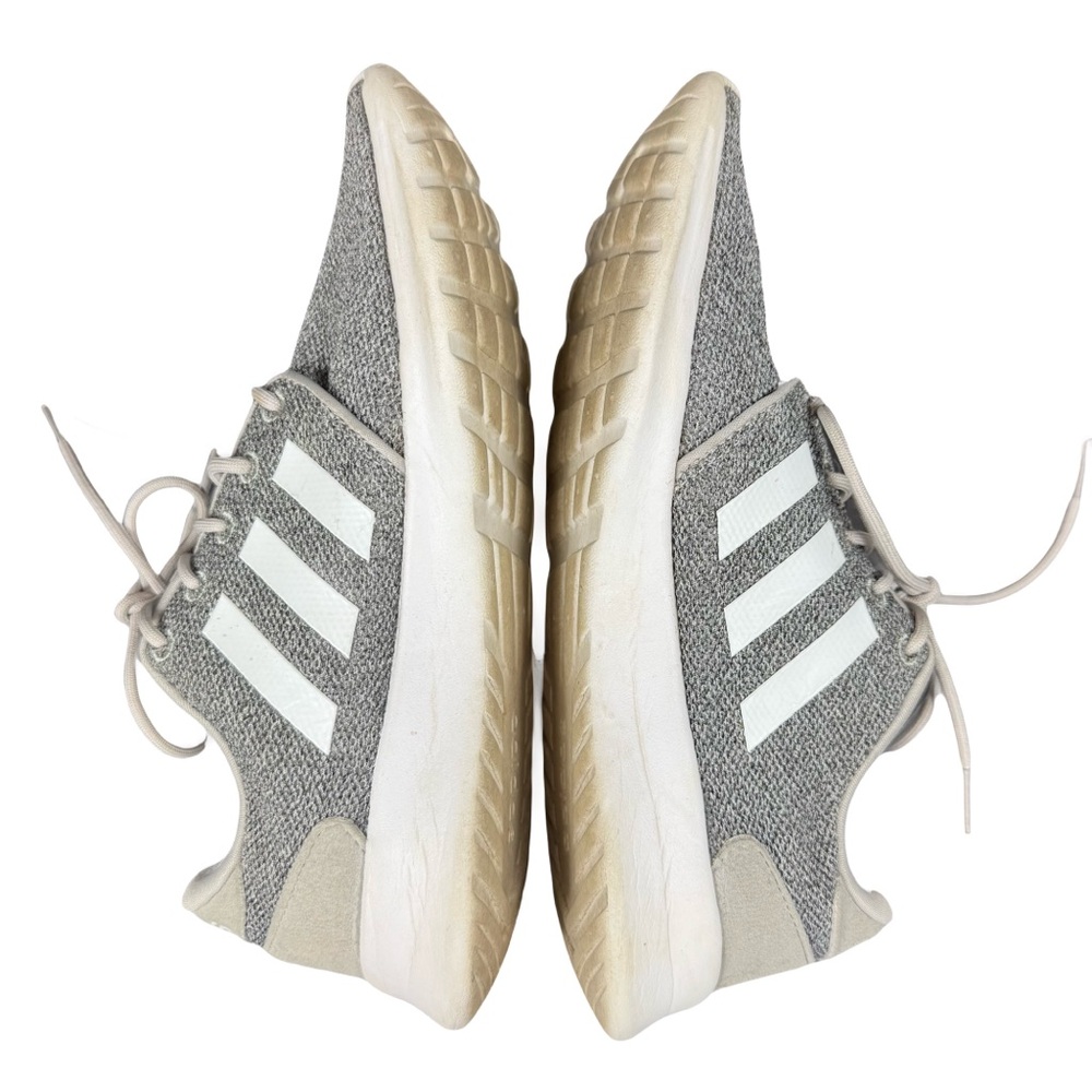 Adidas Cloudfoam Grey Athletic Lightweight Sneakers Women's Size 7 QT Racer EUC - Picture 10 of 16
